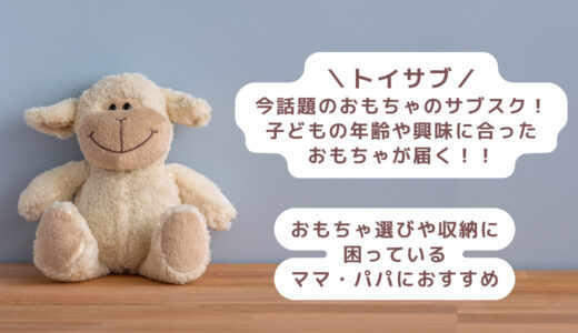 【トイサブ】今話題のおもちゃのサブスク！子どもの年齢や興味に合ったおもちゃが届く！！おもちゃ選びや収納に困っているママ・パパにおすすめ